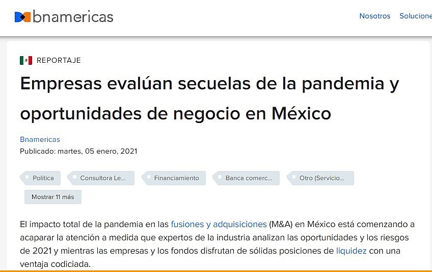 Empresas evalan secuelas de la pandemia y oportunidades de negocio en Mxico
